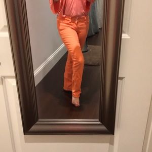 Ann Taylor orange denim jeans